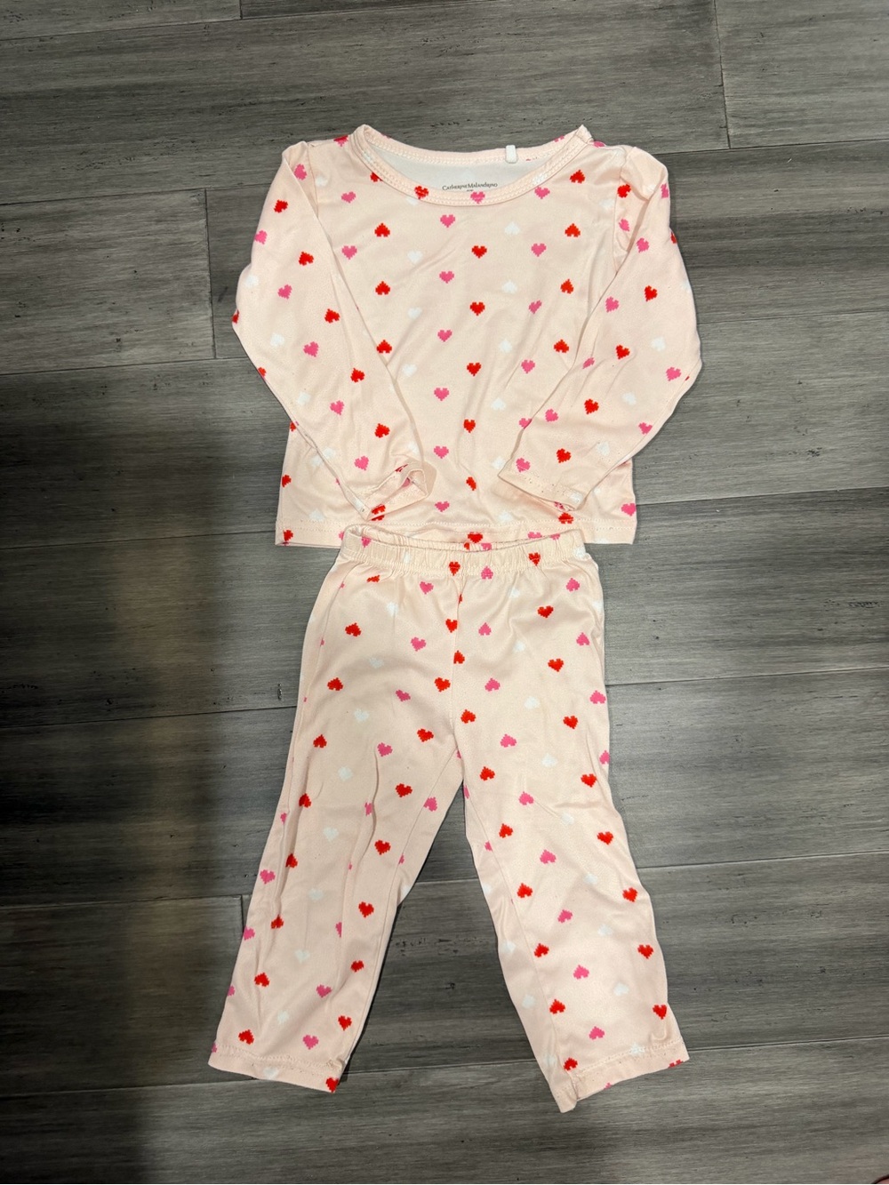 Catherine Malandrino Pink Heart Print Pajama Set